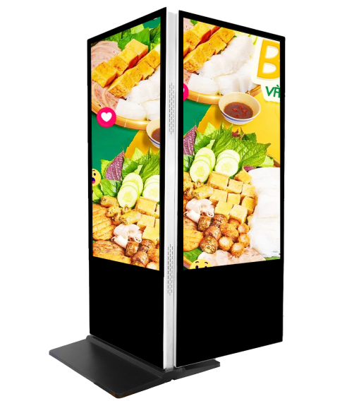 65-inch Double-Sided Floor Standing Kiosk