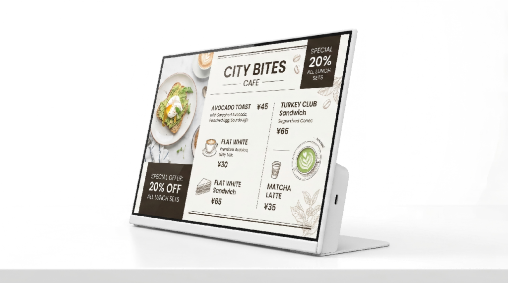 24-inch Desktop Digital Menuboard